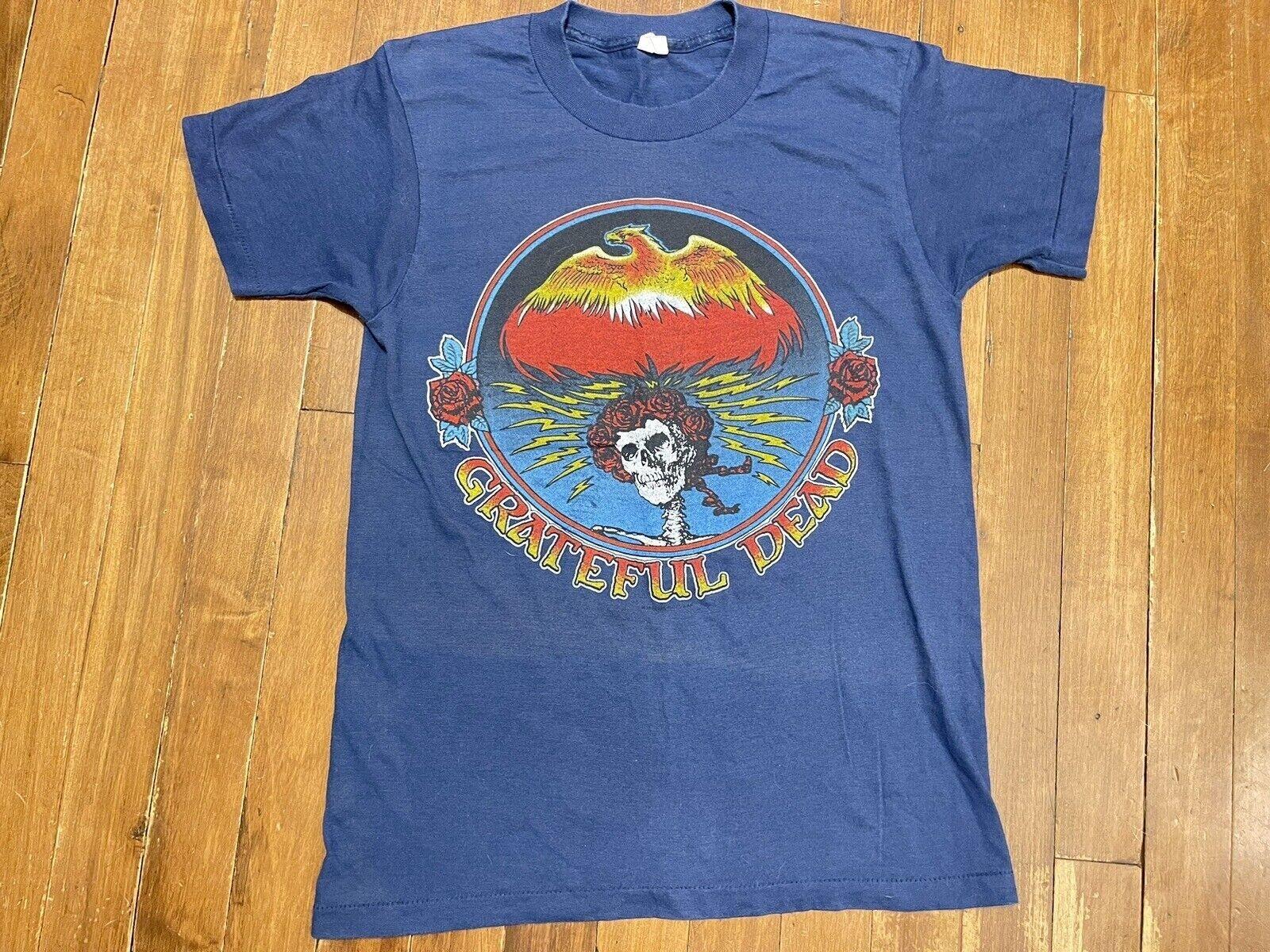 NEW! 1979 Grateful Dead Bertha Skull Roses Art Mouse Kelley Raglan T-Shirt S