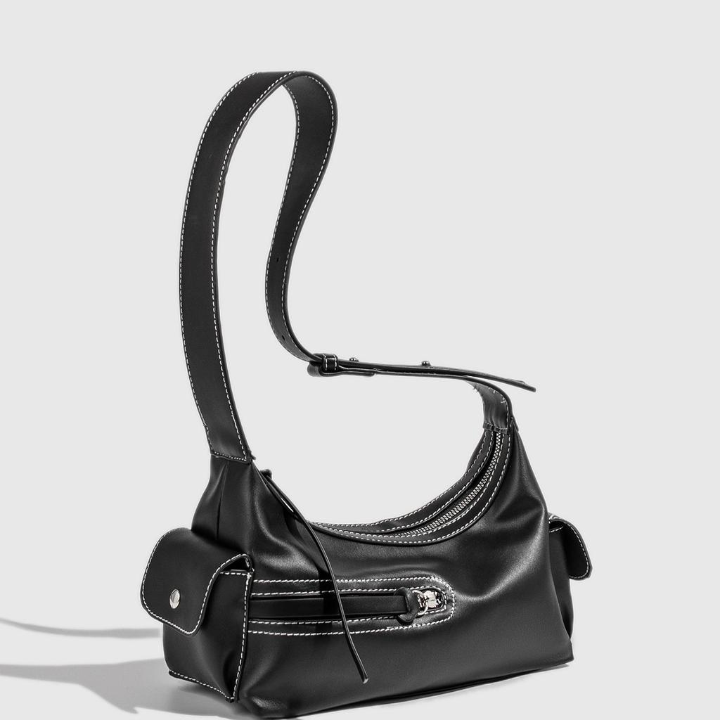 One Shoulder Crossbody Women'S Bag Cool Drag Spice Girl Locomotive Casual Armpit Bag One Shoulder Retro Texture Small Bag