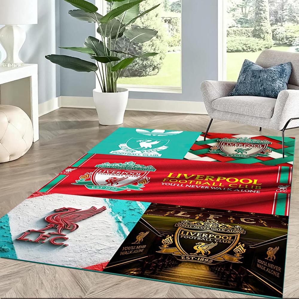 Liverpool Football Club Floor Rug Office Rug Perfect For Entryway Game Room Balcony Dining Room Antislip Rug Anime Office Decor
