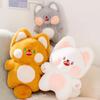 25cm Big Cheek Cat Doll Cute Standing Kitten Plush Toy Stuffed Shy Face Kitten Baby Gift for Kids
