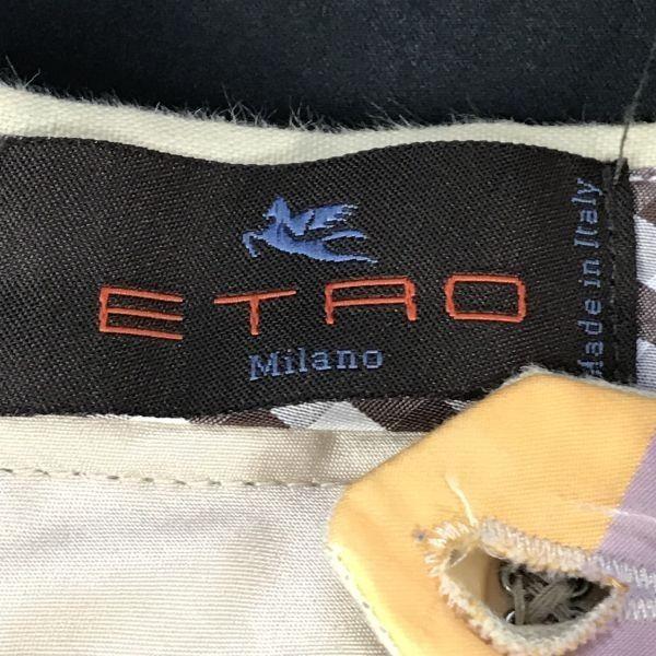 ETRO 100% Linen Tapered Pants Slacks Men's M 46 Inseam 76cm Beige Made In Italy