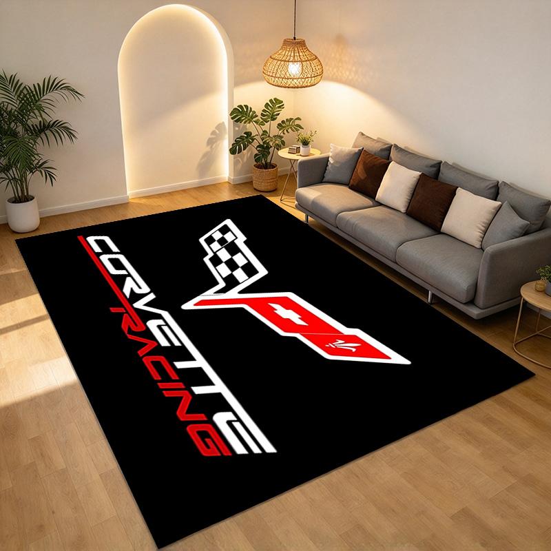 Corvette Living Room Nonslip Area Rug Soft Carpet For Bedroom Game Playroom Sofa Office Home Decor Doormat Christmas Gift C9261236