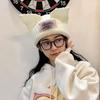 European and American Niche Design Personalized Cat and Pig Ears Knitted Wool Hat Cute Season Warm Ear Protection Bag Head Hat