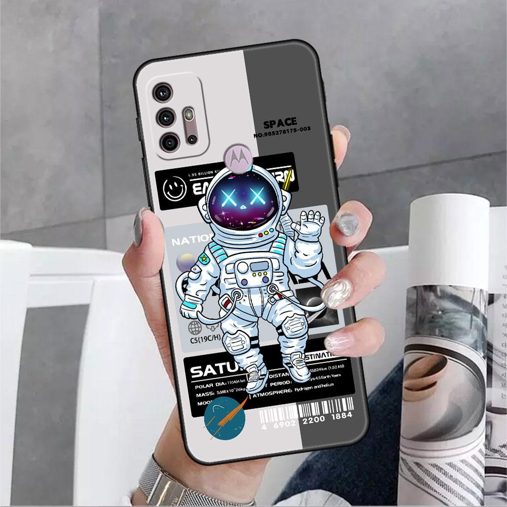 Case For Motorola G30 G60 G9 Play One Fusion Plus Edge 20 G8 Power Lite G22 G50 G200 G51 G71 Phone Cover Fashion Cool Astronaut
