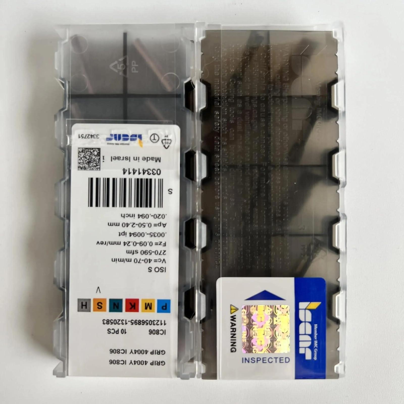 

ISCAR / GRIP4004Y IC806 /Industrial indexable Carbide Inserts 10 PCS