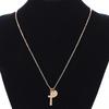 Einfache Kreuz-runde Legierungs-hängende Ketten-Halskette-Frauen-Schmuck-Geschenk