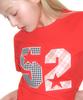 AMES-WORLDWIDE 52 Applique Tee Red
