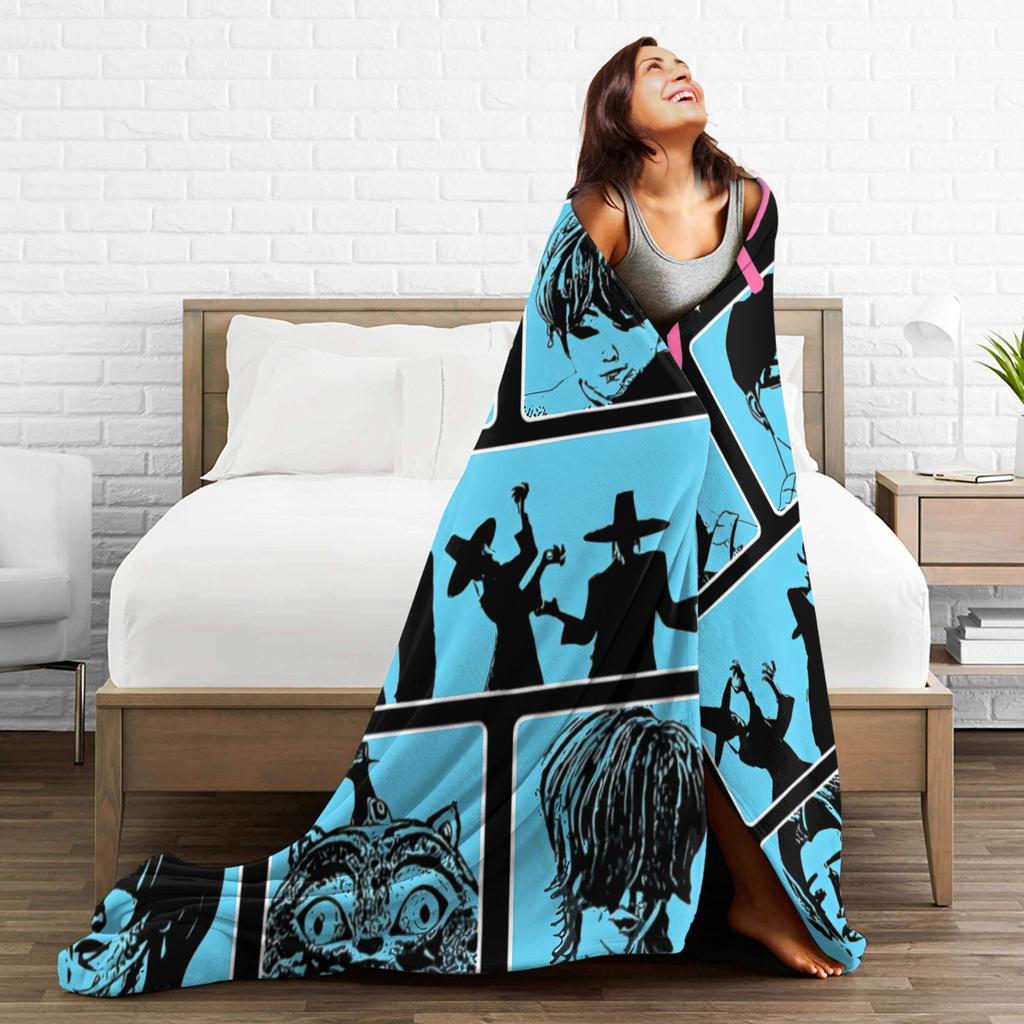 Saja Boyband Kpop Dämonenjäger Decke Weich Warm Neuheit Plüsch Überwurfdecke Für Kinder Draußen Flanell Bettdecke Bettbezug