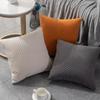 Quilted Velvet Pillowcase Throw Pillow Covers Home Decor Simple Sofa Cushion Cover Decor