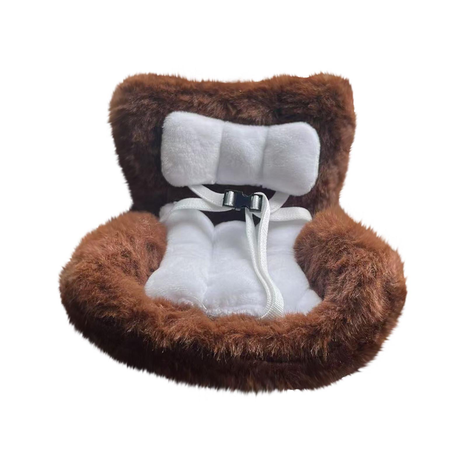

Car Decorations, Car Seat For Dolls Furry Cushion, Have A Seat Clips Onto Car , Includes Seat Leg For Desktop Display One Size коричневый