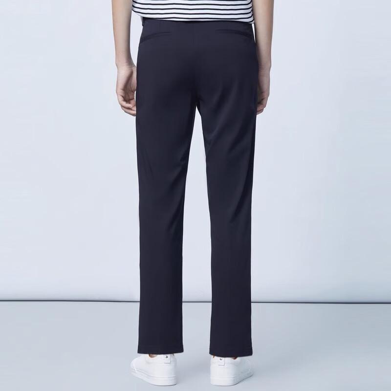 

EVE de UOMO Men s Ice Silk Straight Slim Business Casual Pants 34