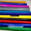 75x50cm Red Single-Sided Waxed Paper for Kindergarten and Handmade Colored Paper Projects