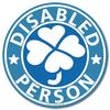 [Magnet] Clover Mark, Disabled Person, Magnet, Sticker/Welfare Vehicle, Wheelchair, Wheelchair Four Leaf Mark (Blue)