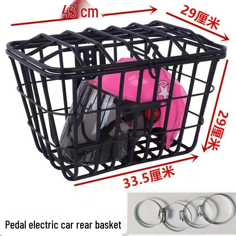 Waterproof Electric Vehicle Rear Basket with Lid for Scooter/Bike