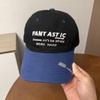 Street heavy industry embroidery letters casual fashion baseball cap multi-color versatile men's and women's soft top temperament cap