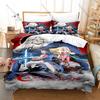 Cool Personality Gothic Dark Castlevania Bedding Set New Vampire Castle Anime Printed Japanese Game Duvet Cover Set for Bedroom