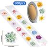 500Pcs/Roll Flowers In Blossom Kids Rewards Stickers - DIY Scrapbooks Album Decor Sealing Label Decals