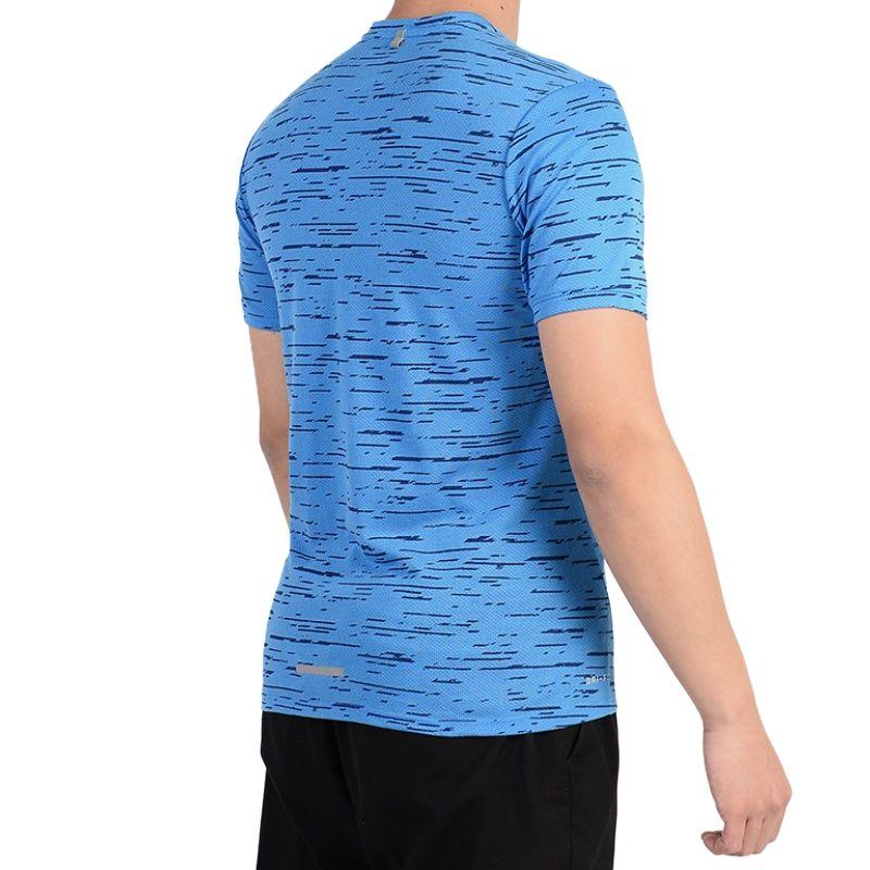 Nike Dri-Fit Breathable Round Neck Casual Short Sleeve T-Shirt Men Tops Blue 800809-435