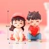 New Lovers Figures Couple Miniature Home Decor People Boy Girl Model Princess Fairy Gnome Valentine's Day Gift Dollhouse