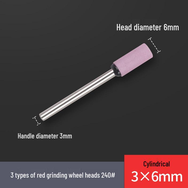 240# 3mm Fine Ceramic Flint T-Shaped Cylindrical Grinding Head for Electric Sanding
