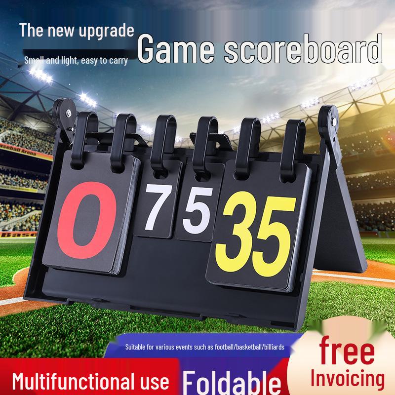 Waterproof Folding Scoreboard for Billiards, Basketball, Table Tennis & Badminton