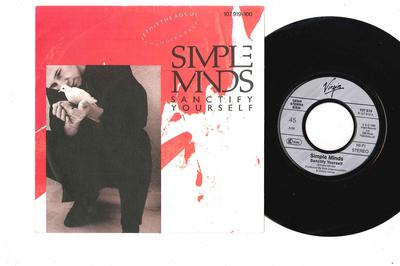 7inch Record SIMPLE MINDS - Sanctify Yourself 107919 VIRGIN 1986 Europe Pop Used