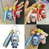 Adorable Cartoon Hoodie Panda Keychain Cute Silicone Key Ring Fashion Gift