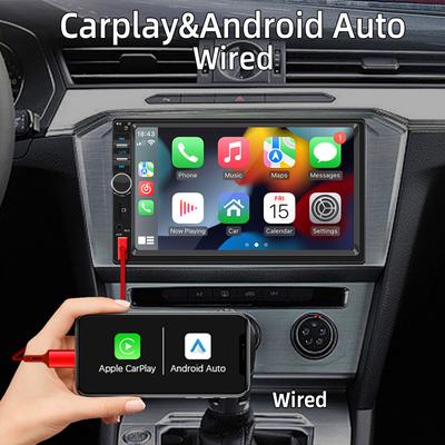 Carplay Android Auto 2 Din Car Radio 7" HD Touch Screen Autoradio Multimedia Player Universal Car Stereo MP5 Player BT FM Camera