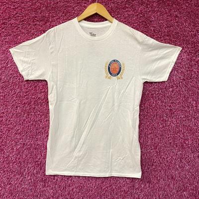 Luv Miller Lite Beer Logo Graphic Design Vintage Style Shirt Extra Small