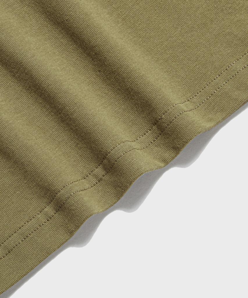 Beulonseun Vintage Short Sleeve Henley Tee Green