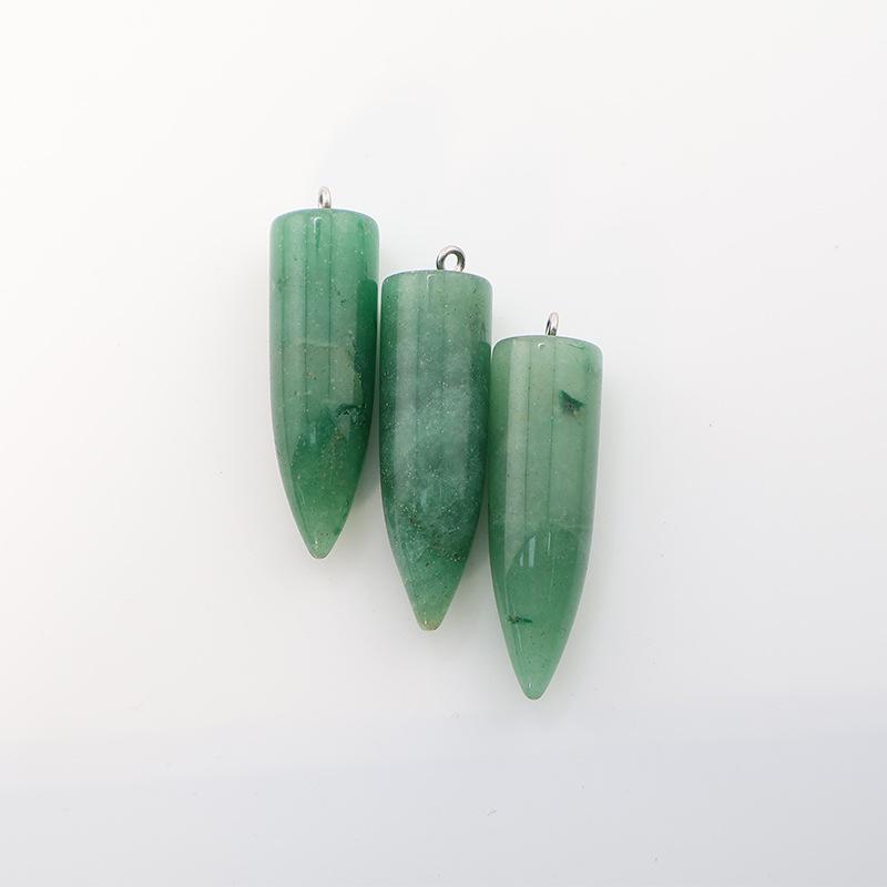Crystal Agate Bullet Necklace Pendant & Keychain Accessory