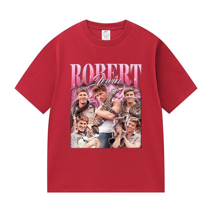Funny Robert Irwin Wildlife Zoo Graphic T Shirt Unisexs Vintage Fashion Oversized Cotton Tshirts Unisex Harajuku Clothing Tshirt S
