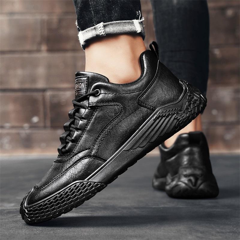 Men Casual Sneakers Genuine Leather Men Loafers Shoes Men Driving Shoes Hot Sale Moccasins Handmade Breathable Walking Footwear