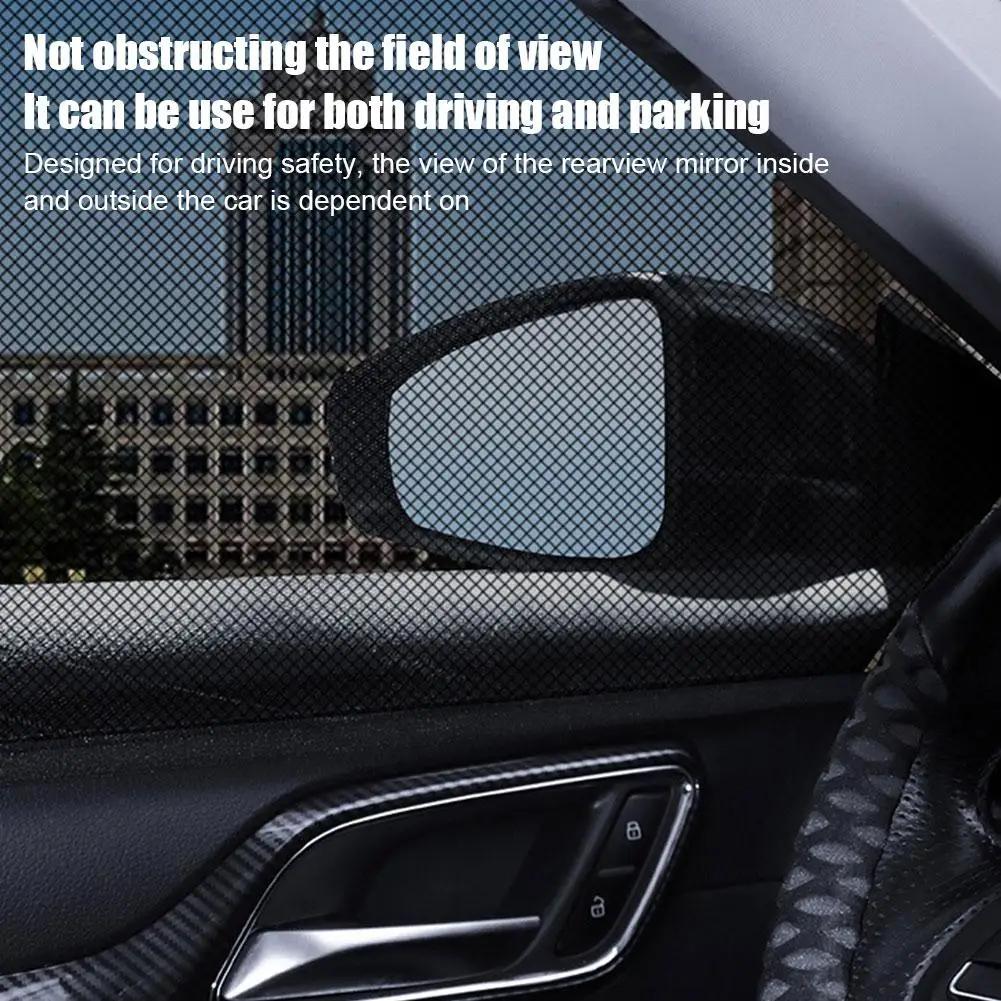 2pcs Car Window Net Car With The Whole Car Anti-mosquito Insect Ventilation Breathable Shading Cooling Car Door Screen Window