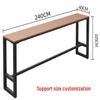 Garden High-Legged Table and Chair Set - Anti-Corrosion Plastic Wood, Waterproof, UV-Resistant, Perfect for Balcony or Outdoor Bar.