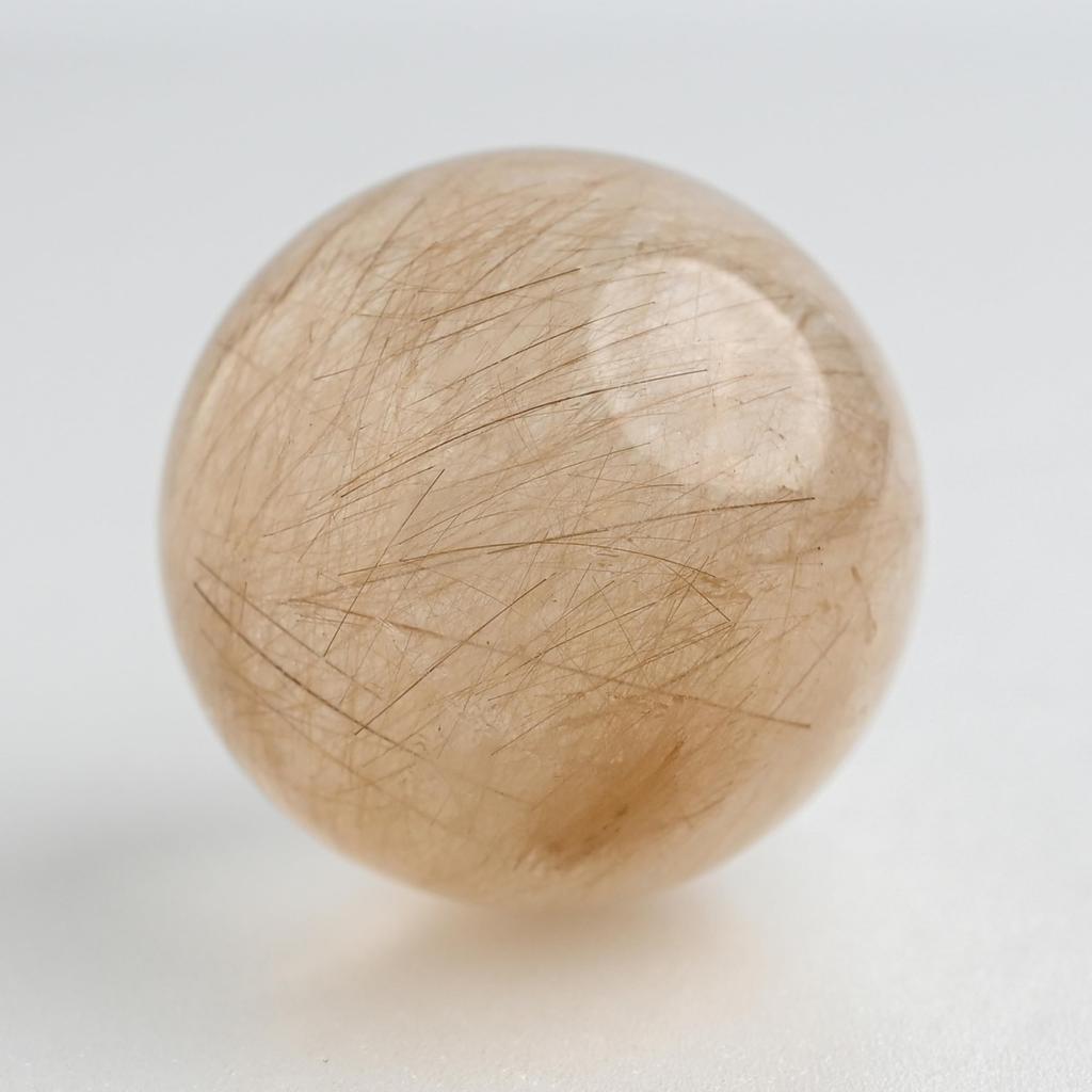 Eigado Rutilkvarts Guld Naturlig Naturlig Kraft Lycka till i och Övergripande Bra Sfär, Rutilerad, 39 mm, Kvarts, Sten, Rutil, Sten, Arbete, Pengar,