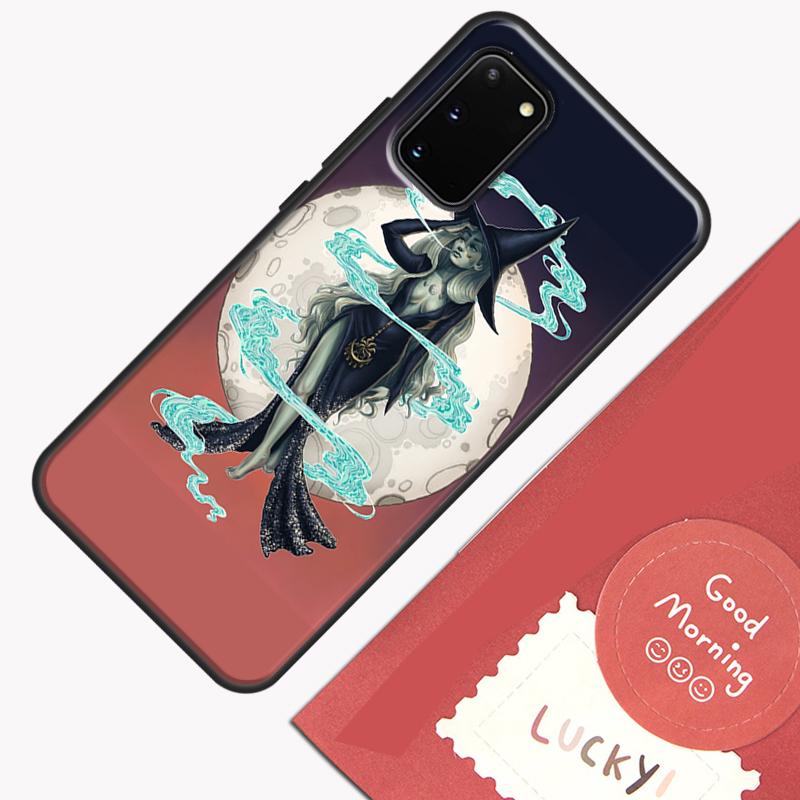 Mondhexe Horror Handyhülle Für Samsung Galaxy S25 S26 Ultra S20 S21 S22 S23 S24 Plus S9 S10 S25 FE Abdeckung Schale