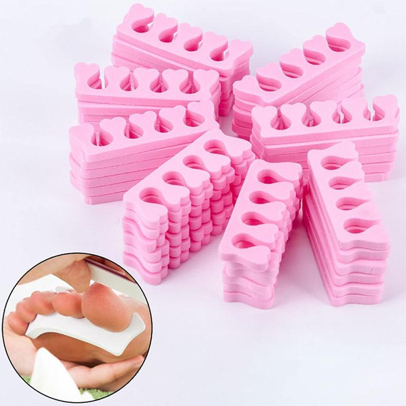 50 Pairs Nail Art Toe Separators Fingers Foots Sponge Soft Polish Beauty UV Gel Tools Manicure Pedicure Pack Nail Kits FZQ02