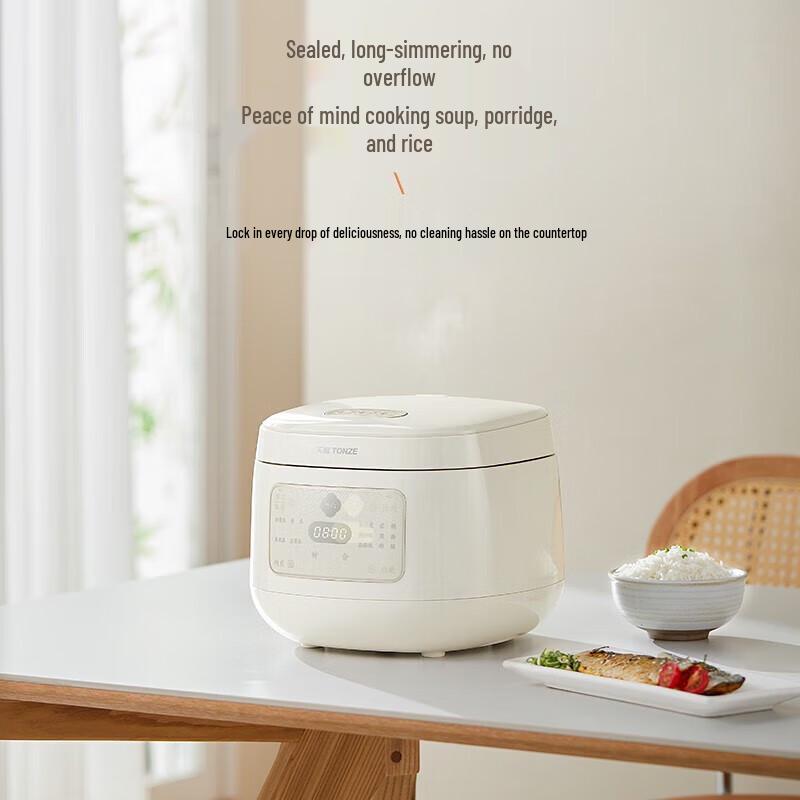 Tianji 2L Ceramic Inner Pot Smart Rice Cooker CN plug (adapter included) 2L
