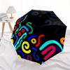 1pc Abstract Patterns Automatic Open 8-Rib Windproof Umbrella, Travel & Commuting, Suitable for All Seasons, Lightweight Portable,002