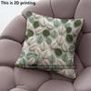 Green Leaf Print Square Pillow Covers Pattern Cushion Cover Suitable for Sofa Bedroom Car Pillow Cover