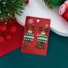Holiday Dangle Earrings Christmas Drop Jewelry with Gold Tone Glitter Finish for Parties Dinners and Seasonal Styling