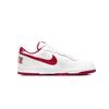 Nike Big Artificial Leather Cushioning Abrasion Resistant Slip Resistant Low Top Skateboard Shoes Men's White Red 355152-150
