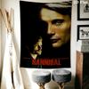 Hannibal Wall Tapestry Aesthetic Wall Hanging Printed Fabric Blanket Decorative Tapestries for Bedroom Living Room Home Decor