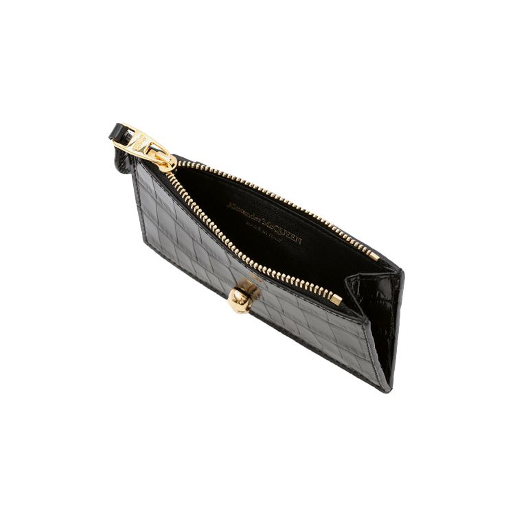 Alexander Mcqueen Zip Pouch Black Women Pouches 6320371JMFG1050