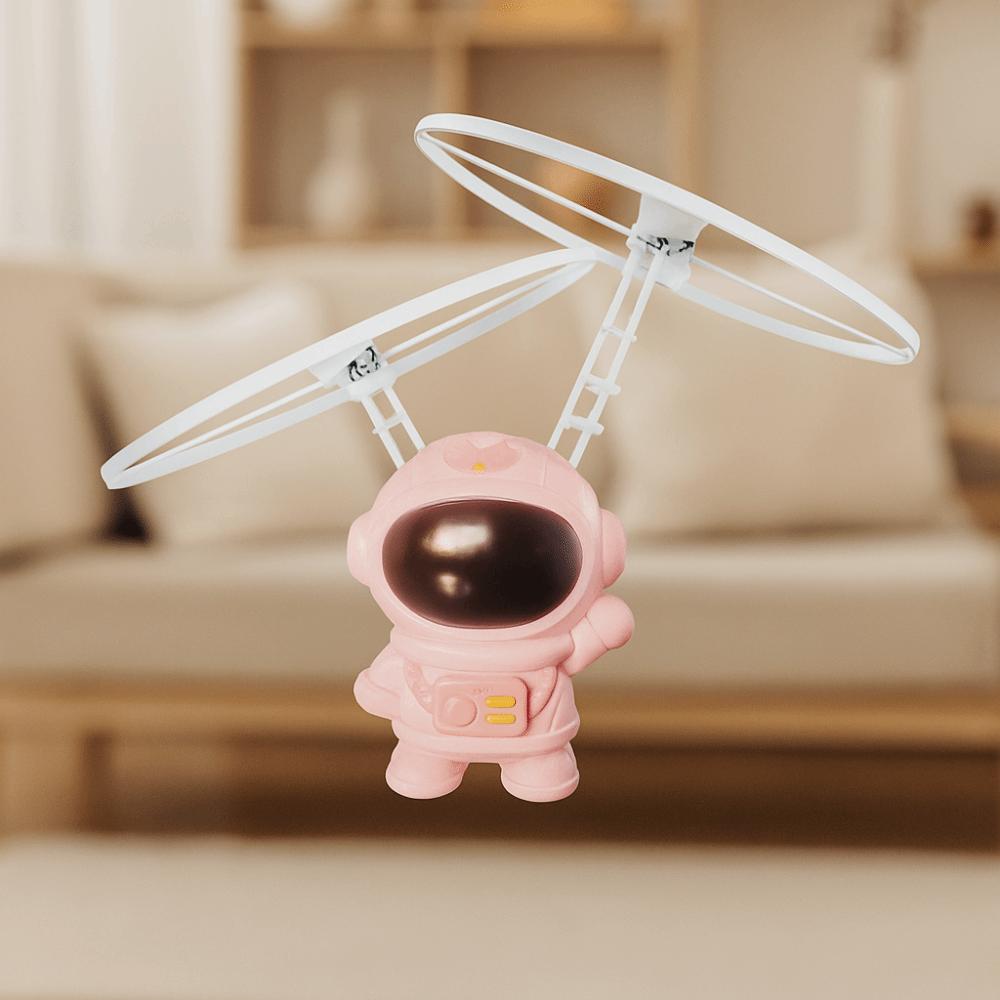 Dual Wings Flying Robot Toy Colorful Luminous Spinning Gyro Fingertip Gyro  Kids Gifts