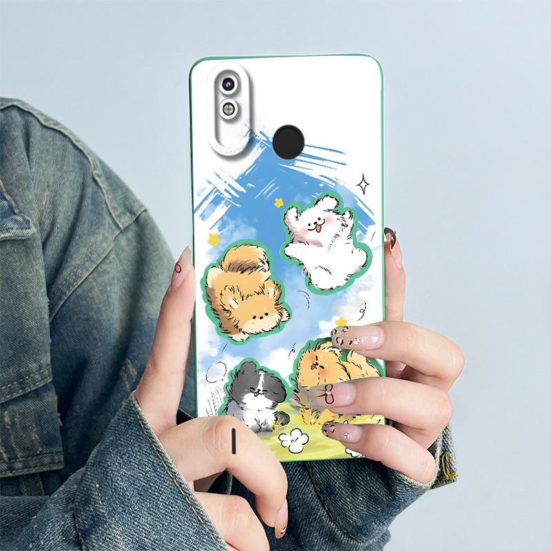 For Tecno Spark 4 Lite / Pop 3 Plus Phone Case Cover KC8S Soft Silicone Sweet Painted Cartoon Funda Lovely Printed Coque Casing