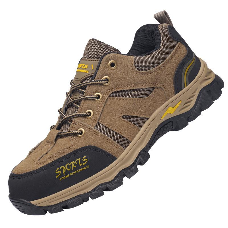 Men's and Women's Steel Baotou Anti-smashing and Anti-piercing Four-season Breathable Electric Welding Lightweight Work Safety Hiking Shoes