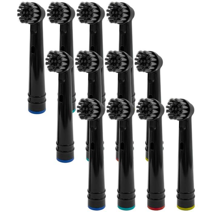 Brossettes de rechange - NELIPS - Precision Clean EB17P - Charbon actif - Nettoyage quotidien - 12 pièces
