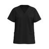 Women's V-neck Short-sleeve Workwear With Pockets For Healthcare Staff